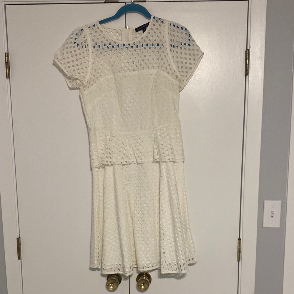 Banana Republic White Eyelet Dress